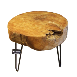 Stół Stolik kawowy Plaster drewna TEAK 50cm